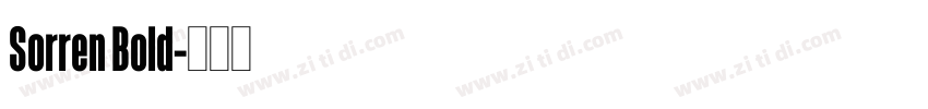 Sorren Bold字体转换